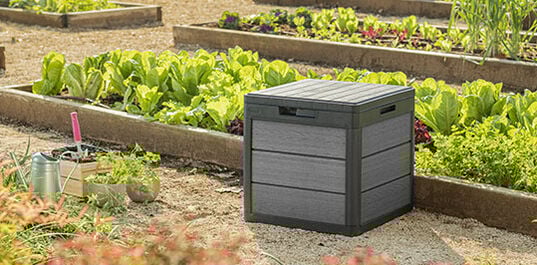 Cortina 30 Gallon Outdoor Storage Deck Box Graphite - Keter Canada