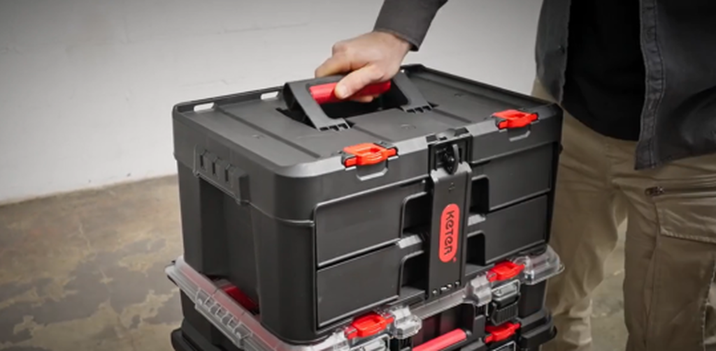 Buy Black Stack & Roll 2 Drawer Tool Box - Keter Canada
