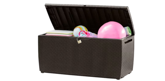 Capri Brown 80 Gallon Storage Deck Box - Keter Canada
