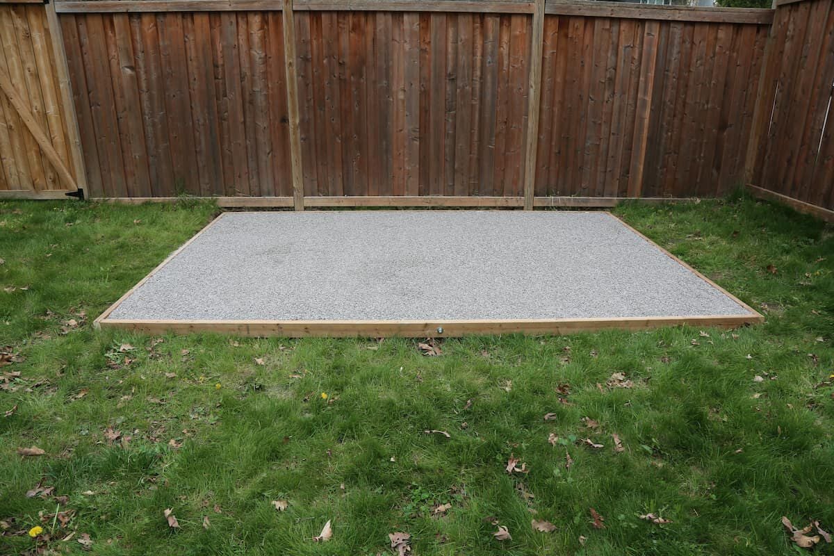 gravel shed foundation
