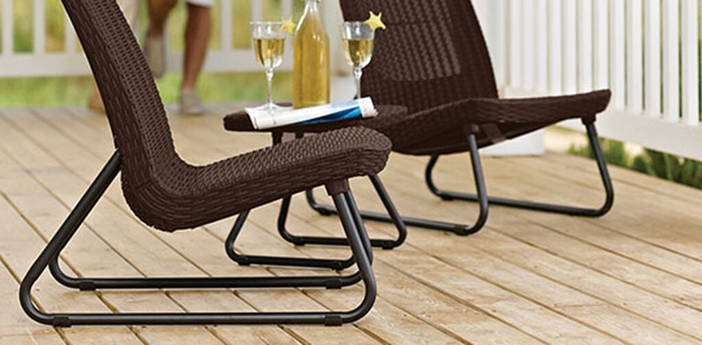 Rio Patio 3-Piece Outdoor Seating Set Graphite - Keter CA