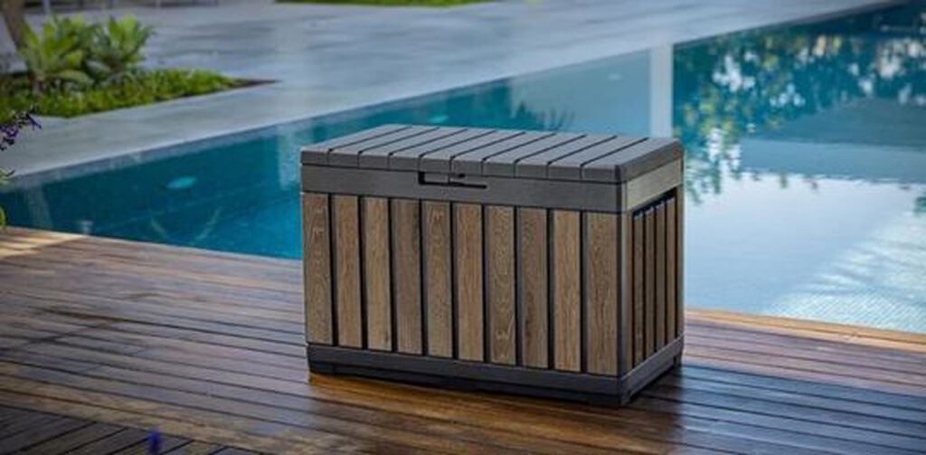 Buy Signature 190-Litre Deck Box in Walnut Brown - Keter Canada