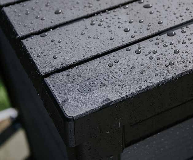 Keter logo on deck box