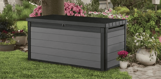 Premier 150 Gallon Resin Outdoor Storage Deck Box Grey - Keter Canada