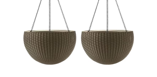 Buy Hanging Planter Set of 2 in Brown - Keter Canada