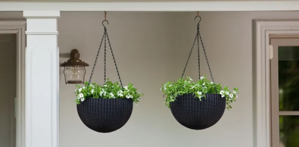 Buy Hanging Planter Set of 2 in Graphite - Keter Canada