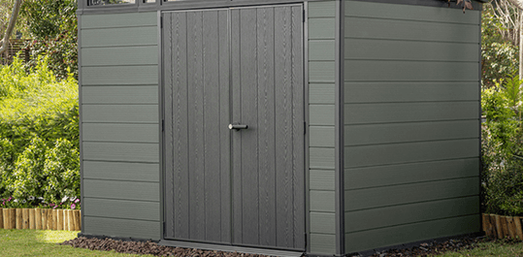 Achetez le cabanon de rangement Cortina 9 x 7 en graphite – Keter Canada