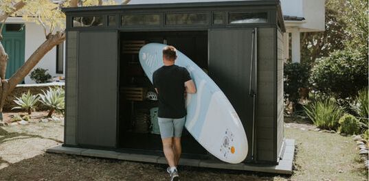 Achetez le cabanon de rangement Cortina 11 pi x 7 pi (3,35 m x 2,13 m) en graphite – Keter Canada