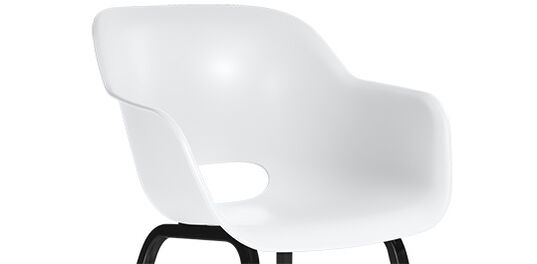 Noa Schalenstuhl - 2er Pack - 56,5x55x80 cm - Weiss