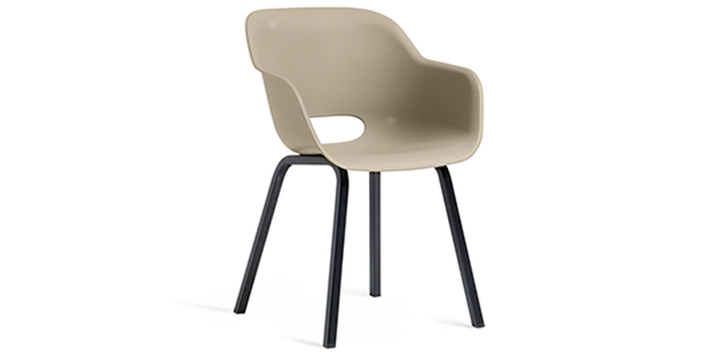 Noa Schalenstuhl - 2er Pack - 56,5x55x80 cm - Salbeisilber