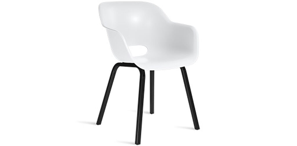 Noa Schalenstuhl - 2er Pack - 56,5x55x80 cm - Weiss