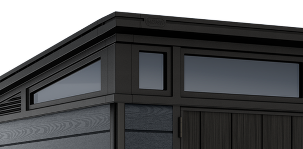 Cortina 11x7 Gartenhaus - 342x218x226 cm - Grau