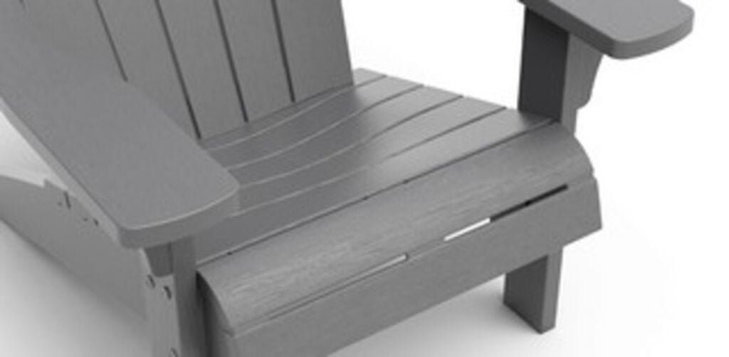 Troy Adirondack Stuhl – 93x80x96,5 cm – 2 Stück - Grau
