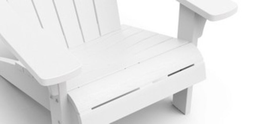Troy Adirondack Stuhl – 93x80x96.5 cm – 2 Stück - Weiss