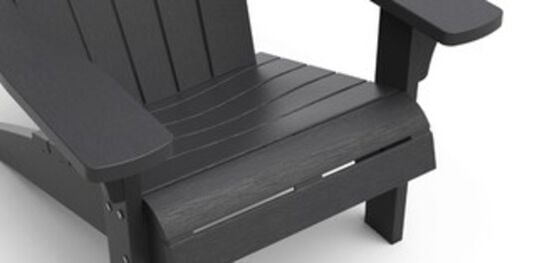 Troy Adirondack Stühle mit Luzon Tisch – 81x80x96,5 cm - Grau