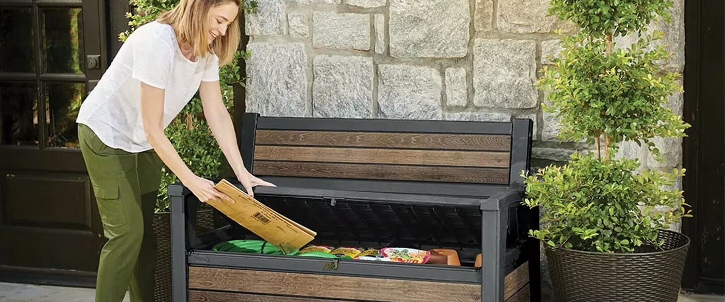 Almacenaje para terrazas: muebles y soluciones para mantener tus cosas organizadas
