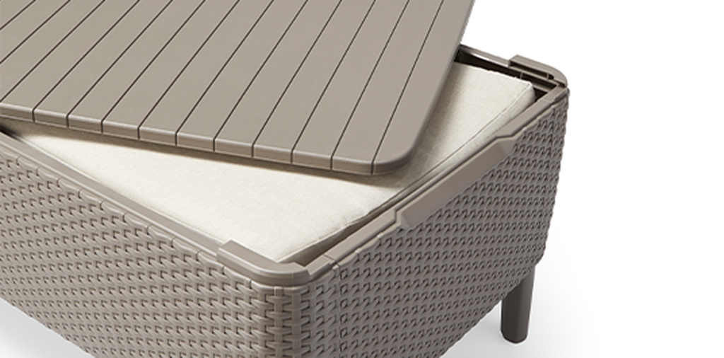 Conjunto de exterior de 4 plazas Salemo - Capuchino