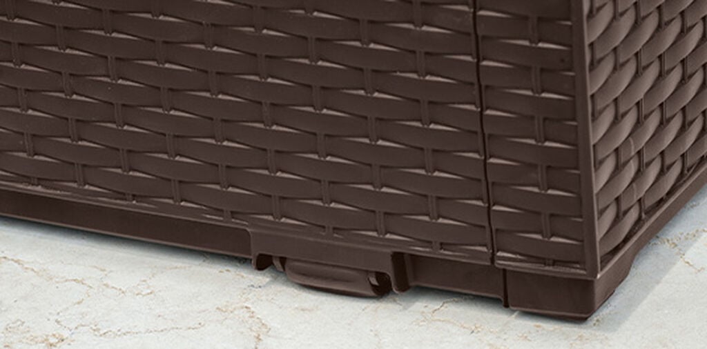 Arcón de exterior Capri 123x54x57 cm y 305L - Marrón