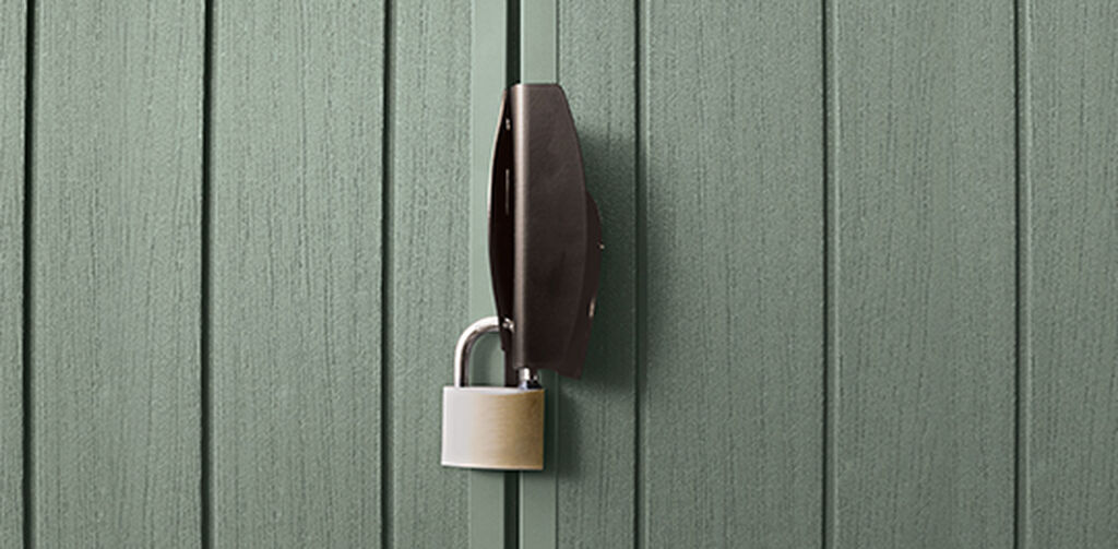 Caseta de exterior Darwin 4x6 125,8x184,5x205 y 2,2m2 - Verde