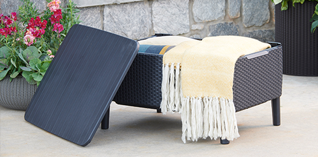 Conjunto de exterior de 4 plazas Salemo - Grafito