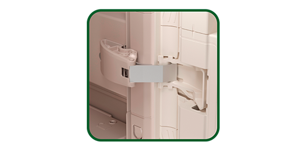 Armario alto de exterior Groove - 180x45x80 cm. - Beige