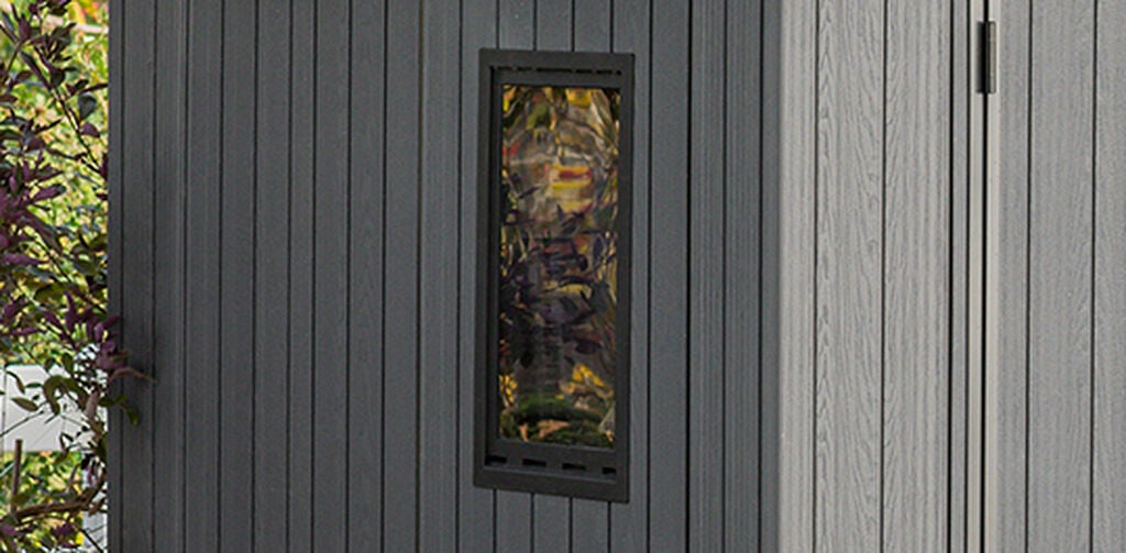 Caseta de exterior Darwin 4x6 125,8x184,5x205 y 2,2m2 - Gris