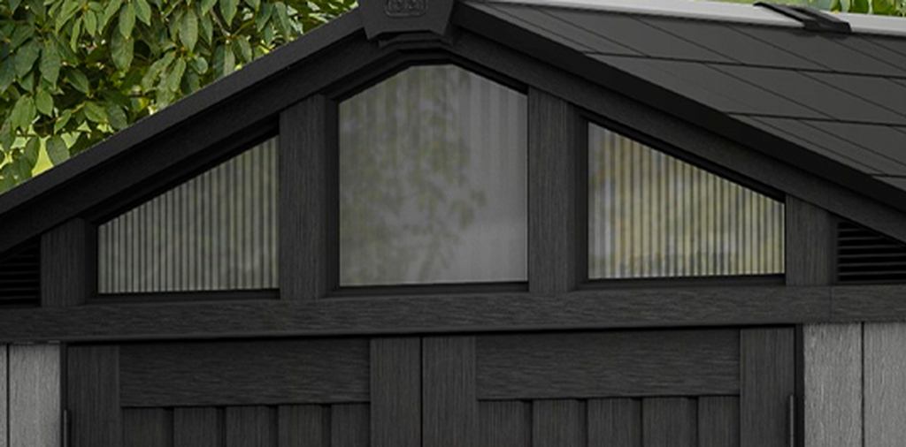 Caseta de exterior Stronghold 8x6 - 252x175x241 cm y 4,4 m2 - Gris