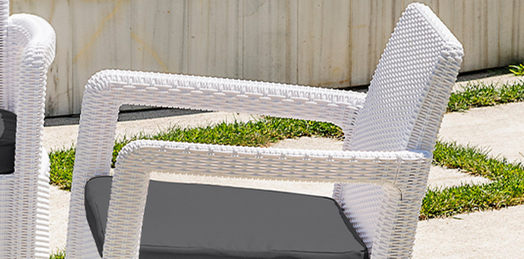 Conjunto de exterior de 4 plazas Tarifa - Blanco