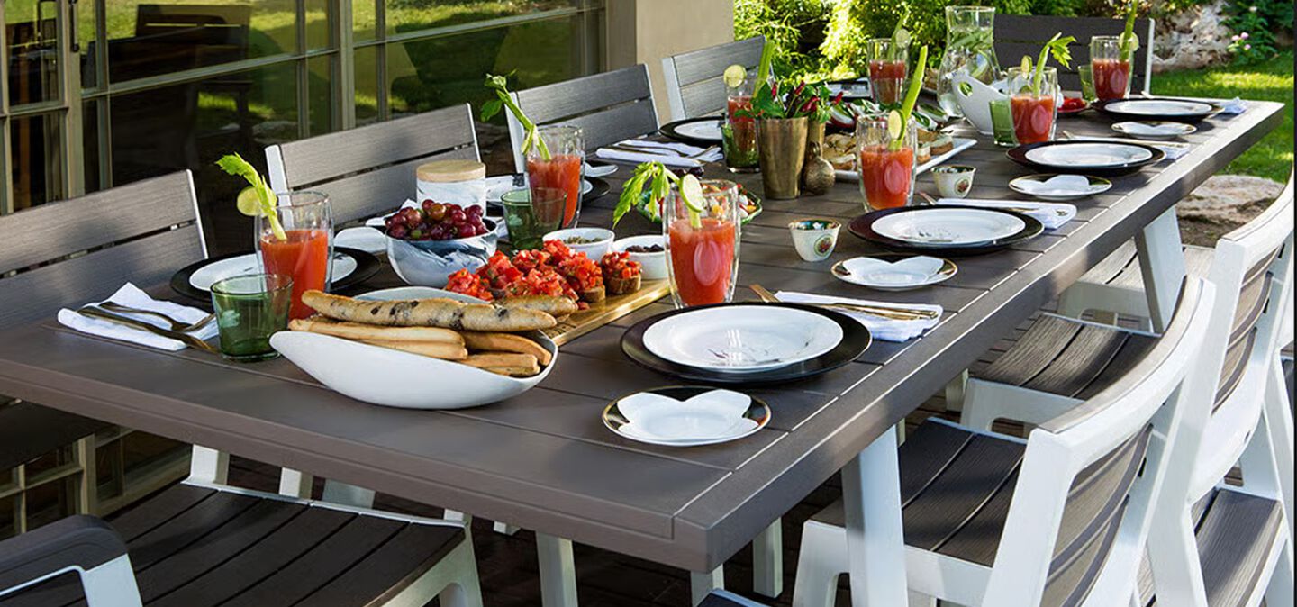 Conjuntos para un comedor exterior perfecto