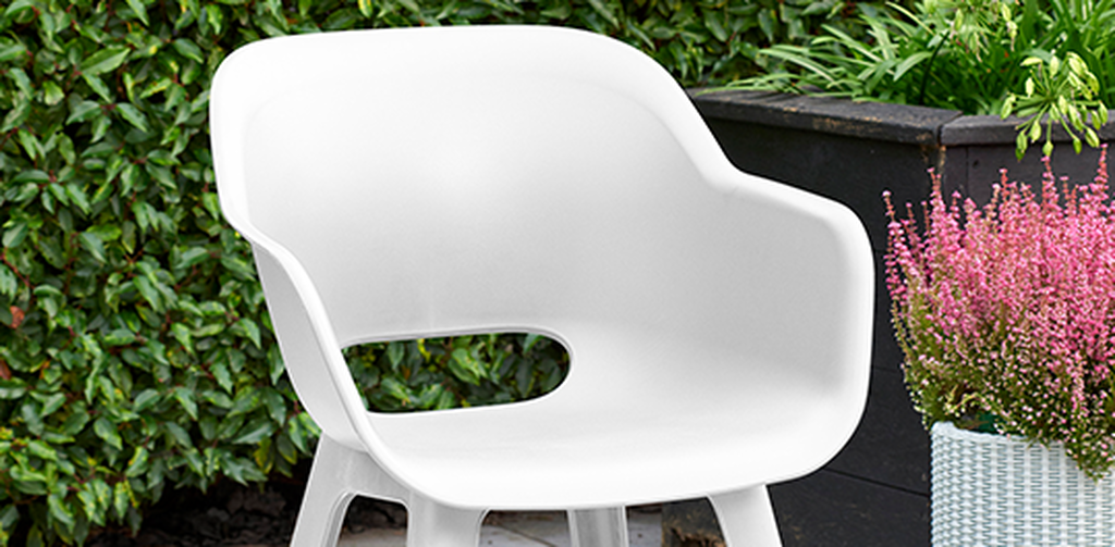 Pack de 2 sillas de exterior Akola - Blanco