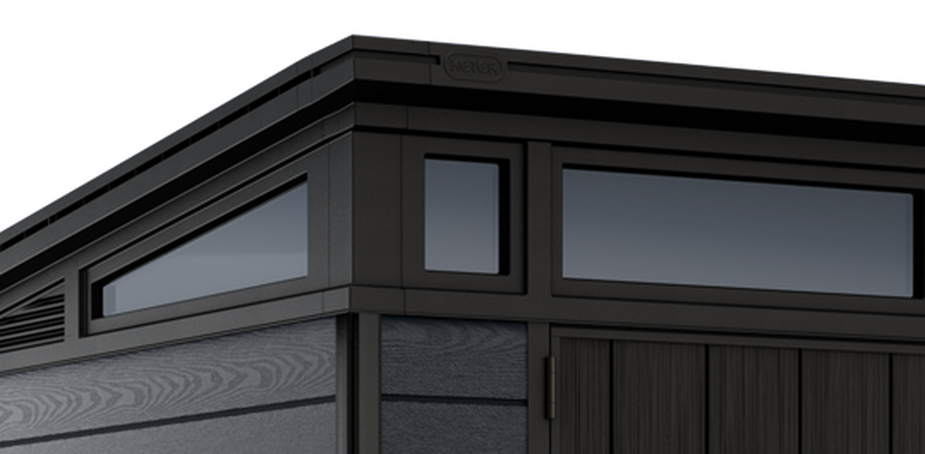 Abri de jardin Cortina 117 - 7,4m2 - Gris Aspect Bois