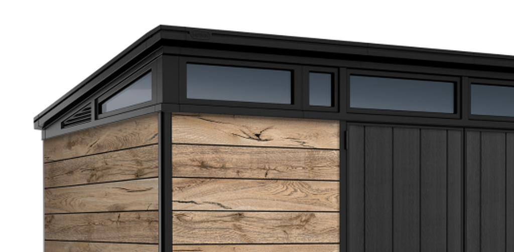 Abri de jardin Signature 77 - 4,5m2 - Marron aspect Douglas