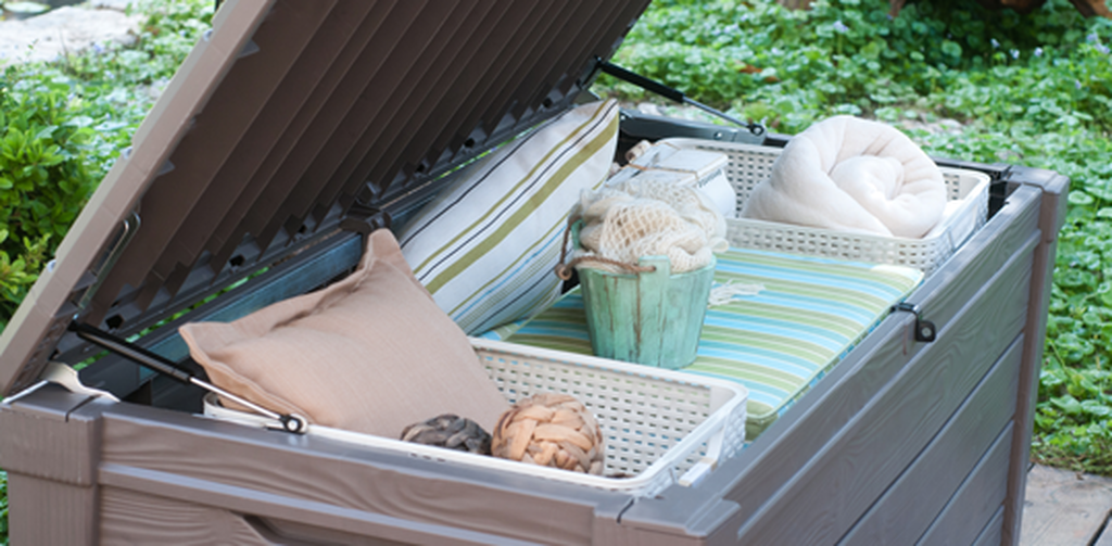 Coffre de Rangement Brightwood 454L - Marron