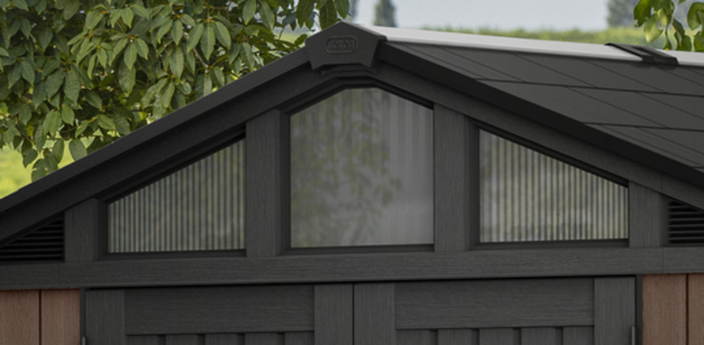 Abri de jardin Stronghold 1015 - 12,5 m2 - Gris Aspect Bois
