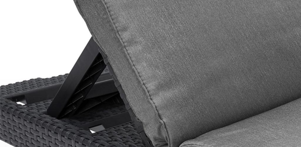 Chaise longue Daytona Deluxe - Graphite