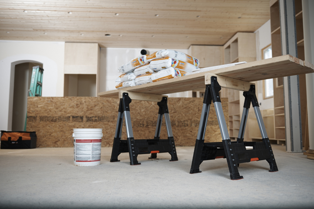 Lot de 2 tréteaux ajustables Lumberjack - Noir