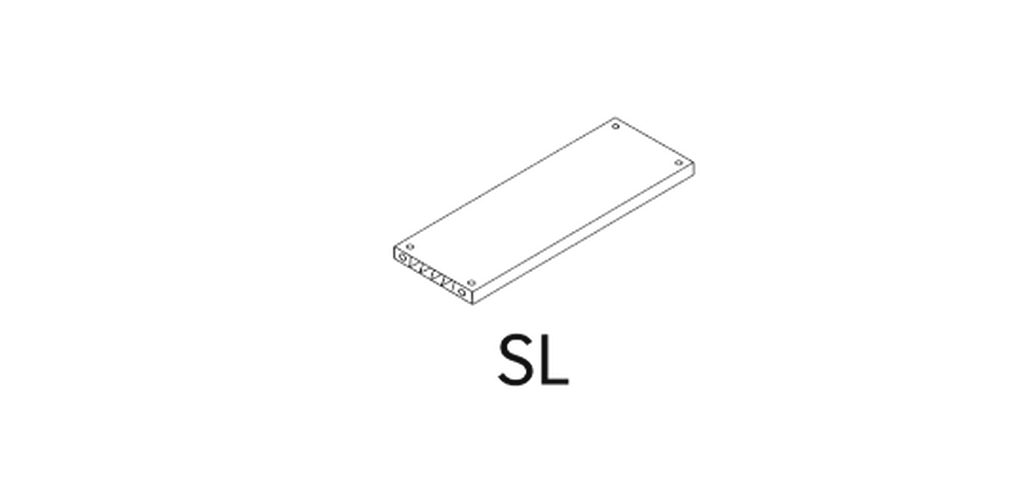 SL - Factor Flat Shelf (2pcs) - Graphite