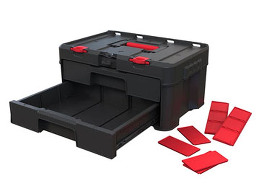 Stack & Roll 2 Drawer Tool Box - Graphite
