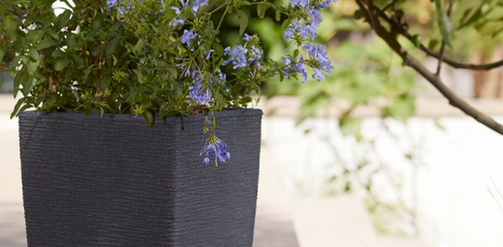 Cotswold Tall Square Planter 33cm Set of 2 - Millstone Grey