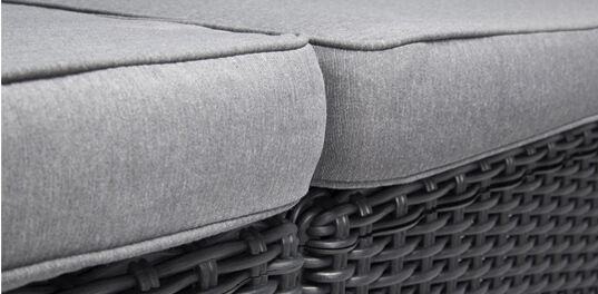 California 3 seater chaise longue lounge set - Grey
