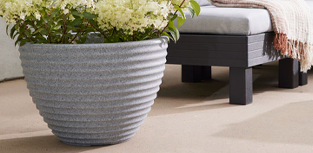 Honey Pot Low Planter 49cm Set of 2 - Alpine Grey