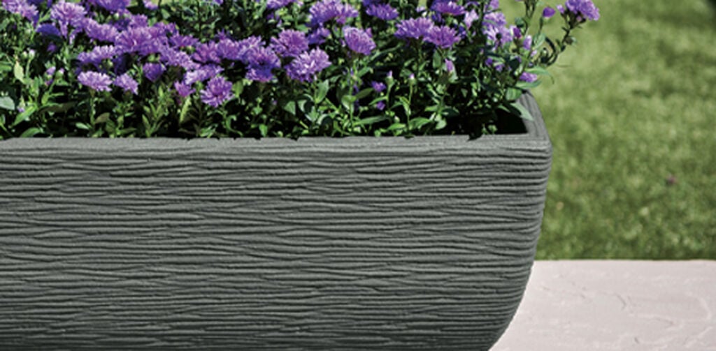 Cotswold Trough Planter 60cm Set of 2 - Marble Green