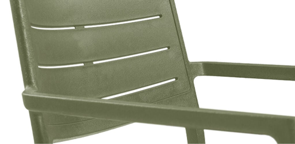 Metaline Chair, Set of 4 - Olive Green