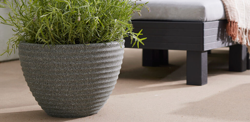 Honey Pot Low Planter 37cm Set of 2 - Marble Green