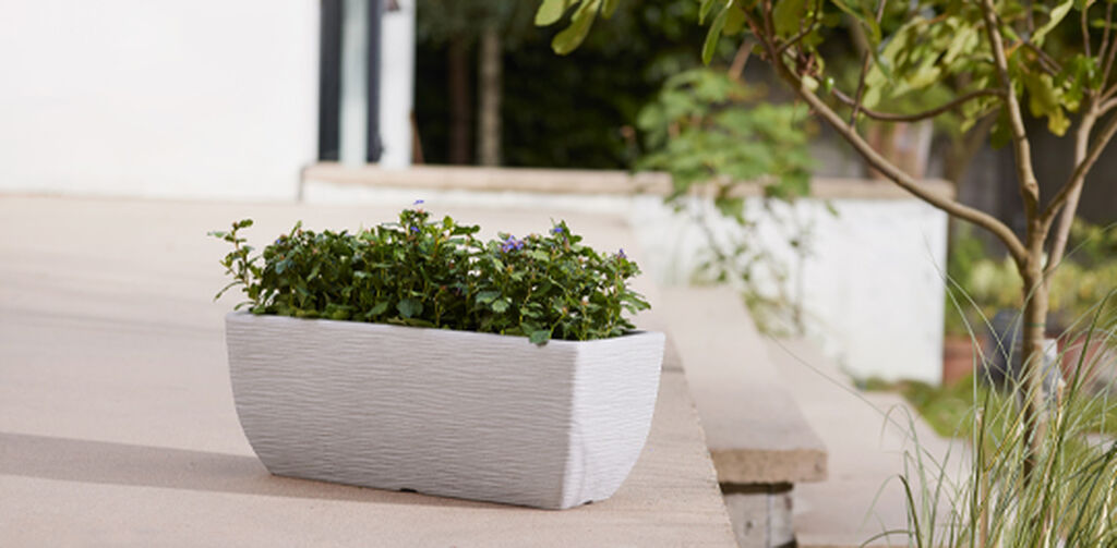 Cotswold Trough Planter 60cm Set of 2 - Limestone Grey