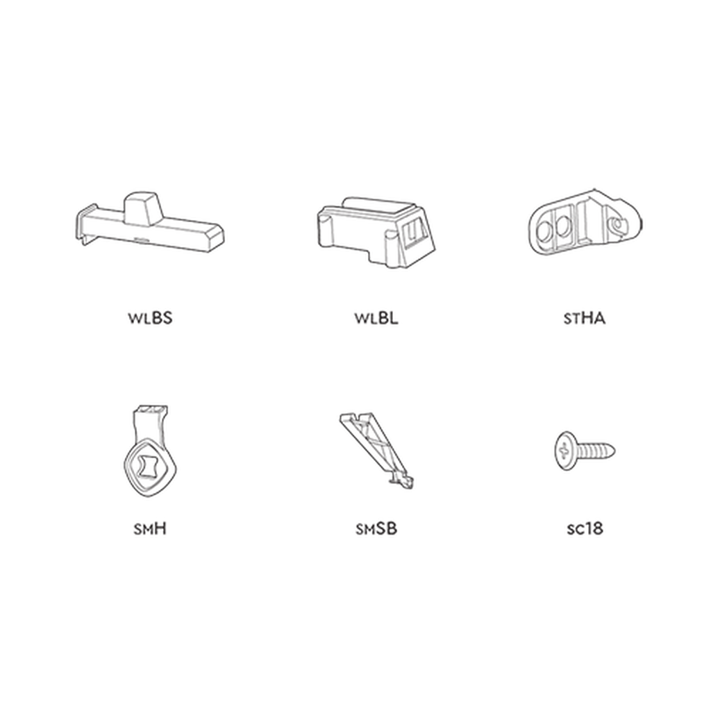 Store It Out Midi without pistons - Small Parts Set - Graphite