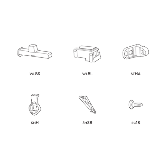Store It Out Midi without pistons - Small Parts Set - Graphite