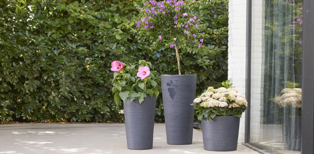Varese Low Planter 40cm Set of 2 - Millstone Grey