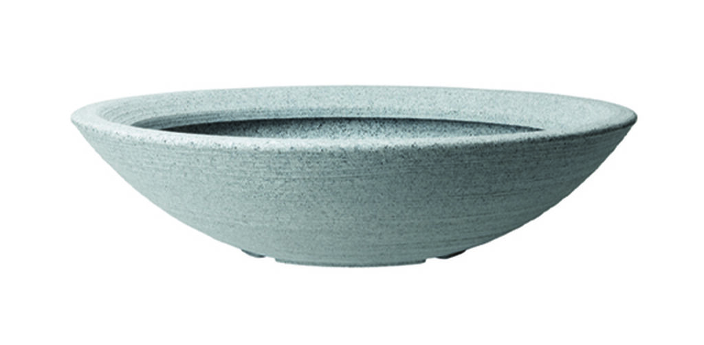 Varese Low Bowl Planter 60cm Set of 2 - Alpine Grey