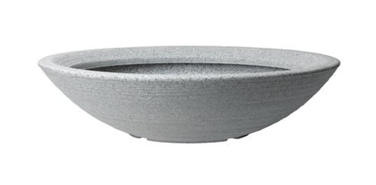 Varese Low Bowl Planter 60cm Set of 2 - Alpine Grey